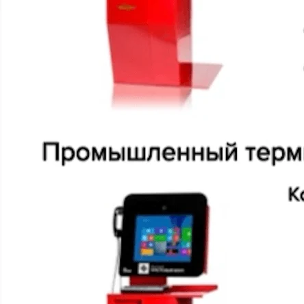 Касса самообслуживания Сейф, Промышленный терминал